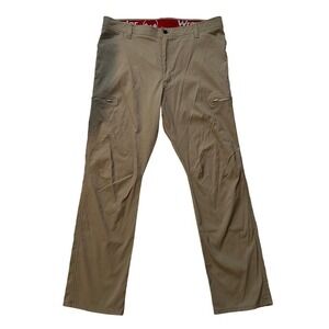 Wrangler Cargo Pants Hiking‎ Travel Utility Outdoor Khaki Mens 40x32